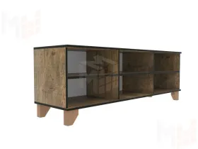 Тумба под ТВ Копенгаген с дверцей (дуб сонома/белый матовый)