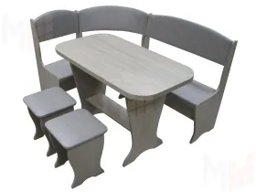 Кухонный уголок Весна с раскладным столом (ясень шимо)