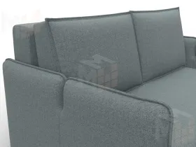 Диван прямой Лига-117 ( Амур 07 серый )