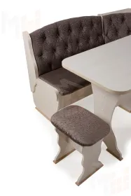 Кухонный уголок Орхидея Люкс (бодега/флок Графит)