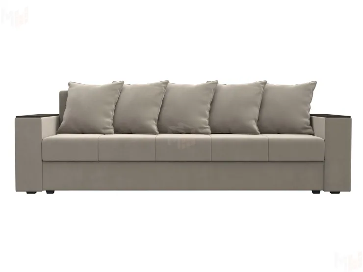 Диван прямой Дубай Лайт полки слева ( Бежевый )