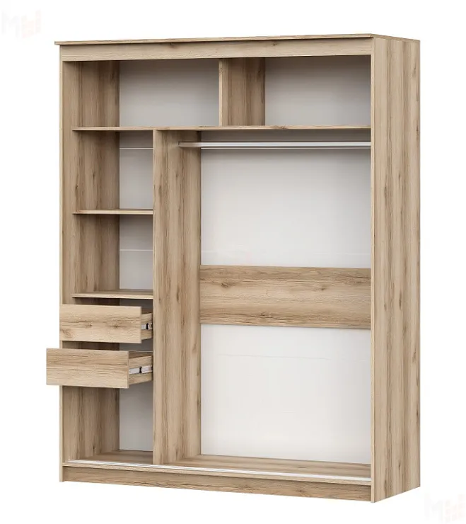 Шкаф-купе №25 (1,7м) БЛЭК Дуб Делано