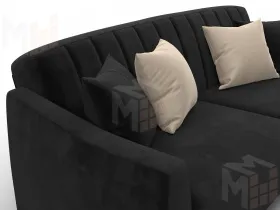 Диван-книжка Лига-095 НПБ ( SEVEN 35 черный )