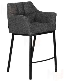 Стул полубарный DOBRIN LUCAS COUNTER (серая ткань (F-22))