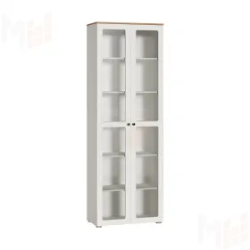 Шкаф-витрина Остин 16.394.02 белый шагрень