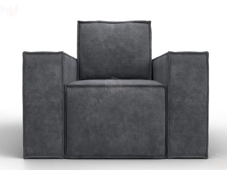 Кресло Лига-081 НПБ ( BRUT 16 темно-серый )