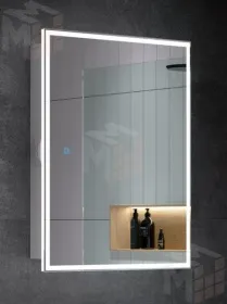 Зеркальный шкаф с LED подсветкой Rita 600