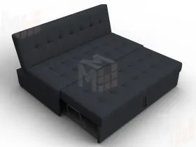 Диван прямой Лига-107 (160) ( JOLY 16 темно-серый )