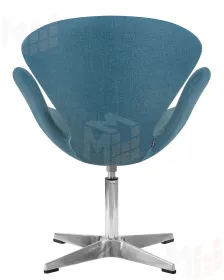 Кресло дизайнерское DOBRIN SWAN (синяя ткань IF6)
