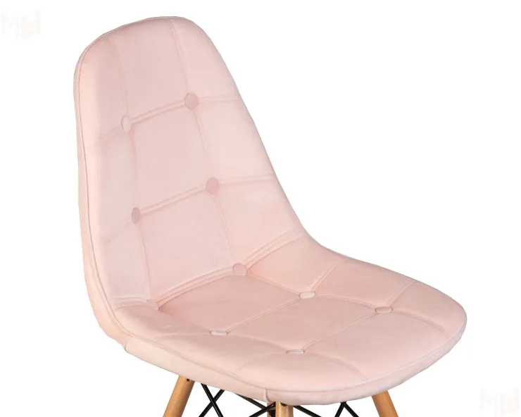 Стул обеденный DOBRIN BENNET (ножки светлый бук, пудрово-розовый велюр (HLR-39))