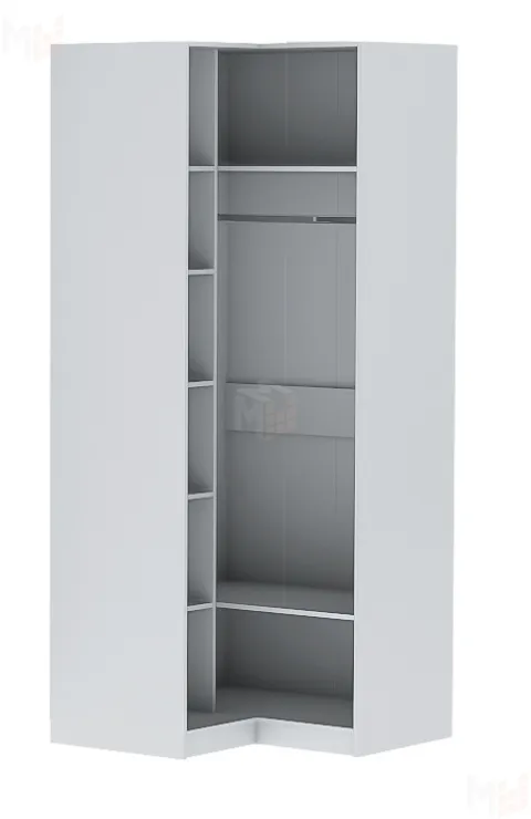 Шкаф Угловой Иннэс-7 Каркас Белый