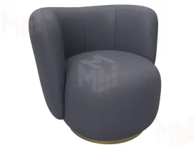 Кресло Лига-072 ( экокожа GRIFON 15 серый )
