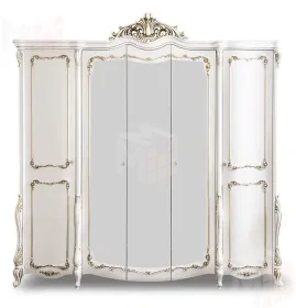 Шкаф Анна Мария 5-дверный белый матовый