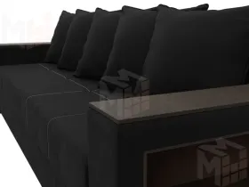 Диван прямой Дубай Лайт ( Черный )