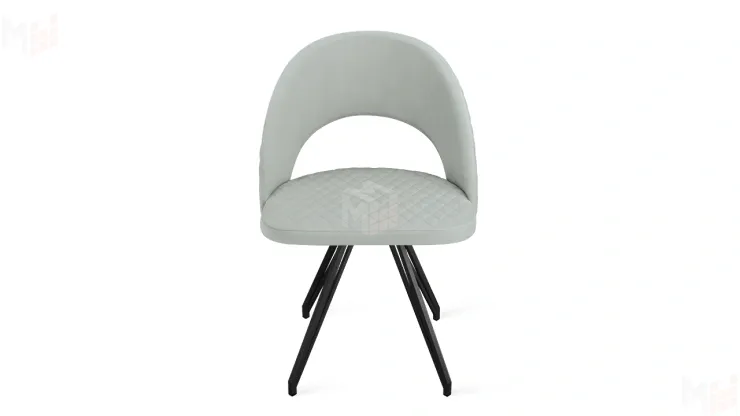 Стул Гэтсби К4  Черный муар, Велюр Confetti Silver