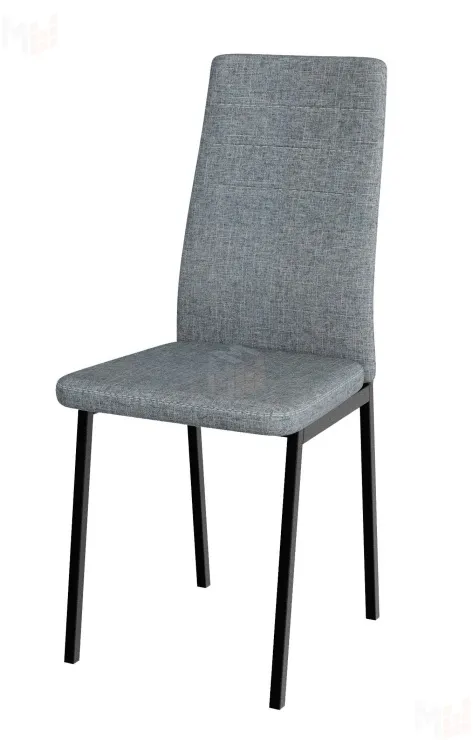 Стул Амстер (рогожка серая, ноги черные)