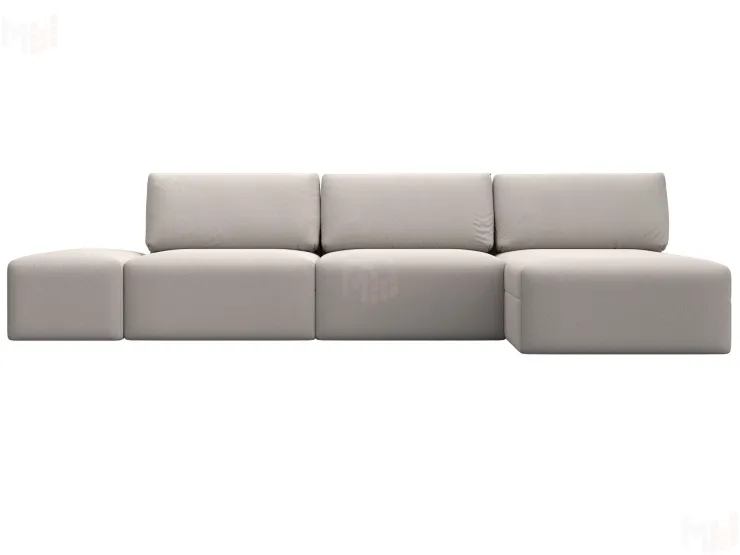 Диван угловой модульный с пуфом Лига-060 НПБ Лонг угол универсальный