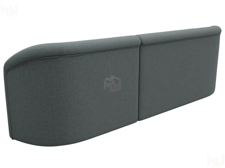 Диван прямой Лига-027 угол правый ( Амур серый )