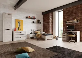 Кровать Соренто  900  Дуб бонифаций