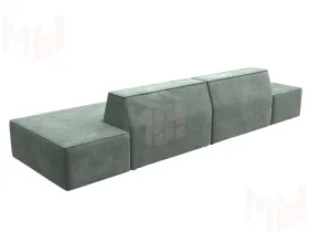 Диван прямой модульный Монс лофт ( BRUT 08 зеленый )