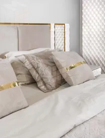 Кровать Lara 160x200 см белый глянец