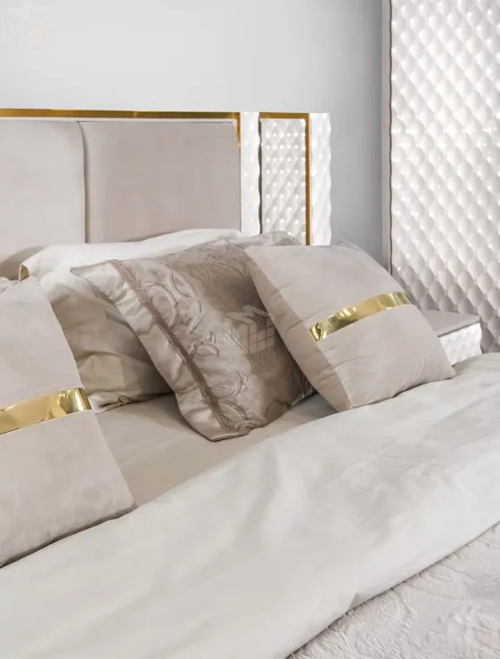 Кровать Lara 160x200 см белый глянец