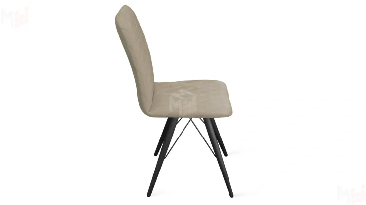 Стул Стенли К3 Черный муар, Велюр Confetti Smoke