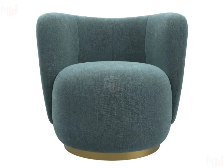 Кресло Лига-072 ( шенилл RIMINI 11 серо-зеленый )