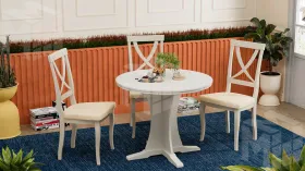 Стол обеденный Amadeo 1 - МО-036 Слоновая кость