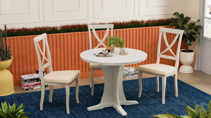 Стол обеденный Amadeo 1 - МО-036 Слоновая кость