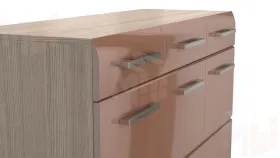Комод Ненси (ясень/капучино глянец)