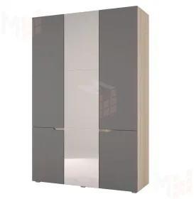 Шкаф Анталия 3-х дверный (сонома/графит софт)