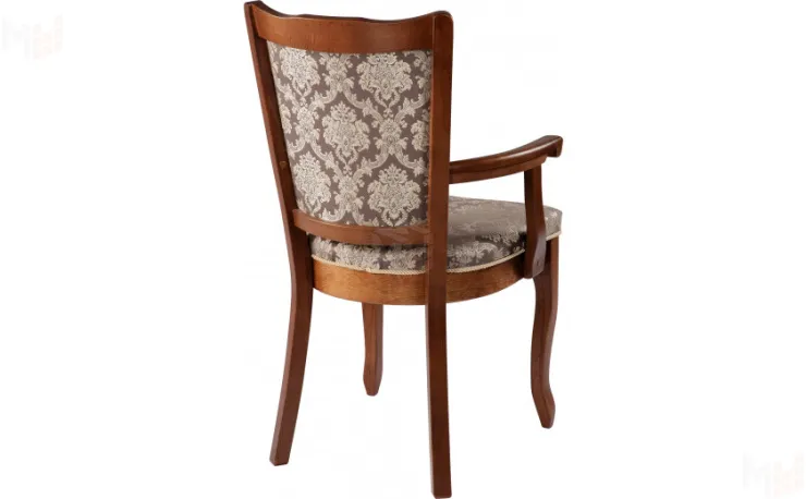 Кресло деревянное с подлокотниками Лорель Миланский орех