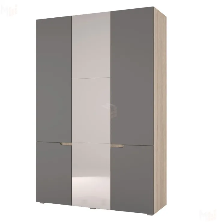 Шкаф Анталия 3-х дверный (сонома/графит софт)