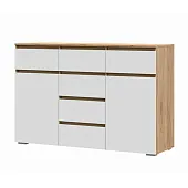 Комод Хелен 6 ящиков КМ-05 (крафт золотой/белый)