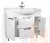 Тумба под умывальник "Эльбрус 100" Грация с двумя ящиками В2 Домино