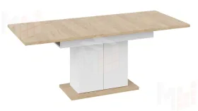 Стол раздвижной Детройт Тип 1 Белый, Дуб Крафт золотой
