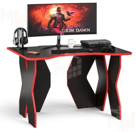 Стол компьютерный СК-6 венге/кромка красная