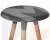 Табурет барный DOBRIN ROYCE (ножки светлый бук, цвет темно-серый (GR-04))