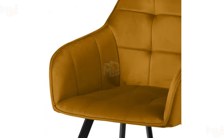 Кресло поворотное Мони Confetti chai tea/черный