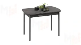 Стол обеденный Крит Черный, Железный камень