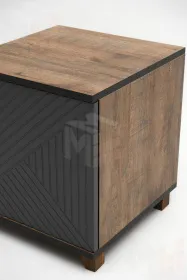 Тумба прикроватная Копенгаген со створкой (дуб самдал/серый графит)