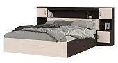Кровать с прикроватным блоком Басса КР 552 венге - дуб белфорт