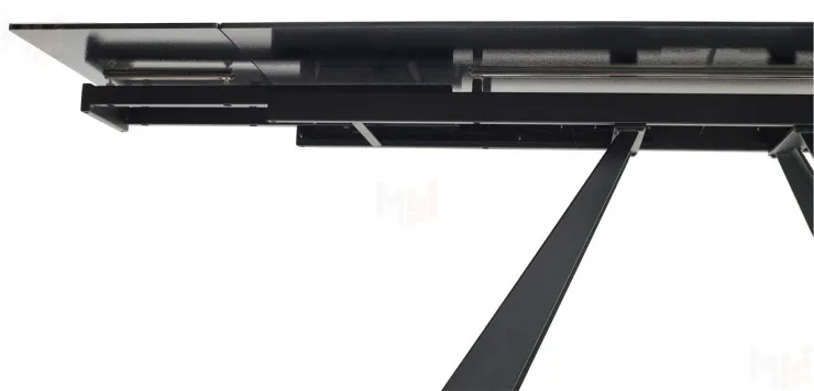 Стол FONDI 180 MARBLES KL-99 Белый мрамор матовый / черный каркас