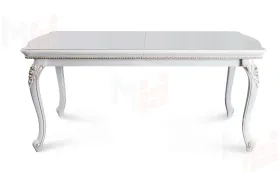 Стол Натали прямоугольный белый глянец