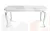Стол Натали прямоугольный белый глянец