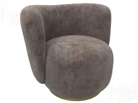 Кресло Лига-072 ( шеннил CRUZ 35 коричневый )