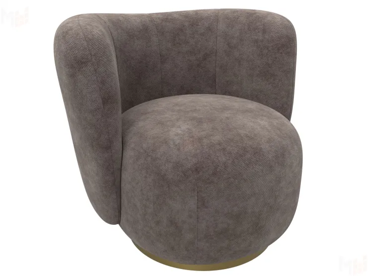 Кресло Лига-072 ( шеннил CRUZ 35 коричневый )