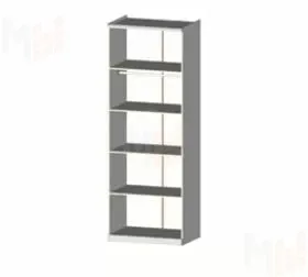 Шкаф Натали 2-дверный без зеркал белый глянец