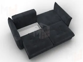 Диван прямой Лига-100 НПБ ( TOWER 11 темно-серый )